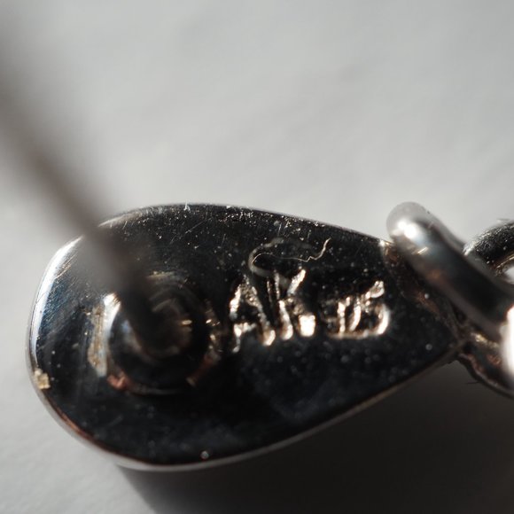 Vintage New In Box Ann Klein Sterling Silver Opal Twist Earrings - Picture 5 of 5